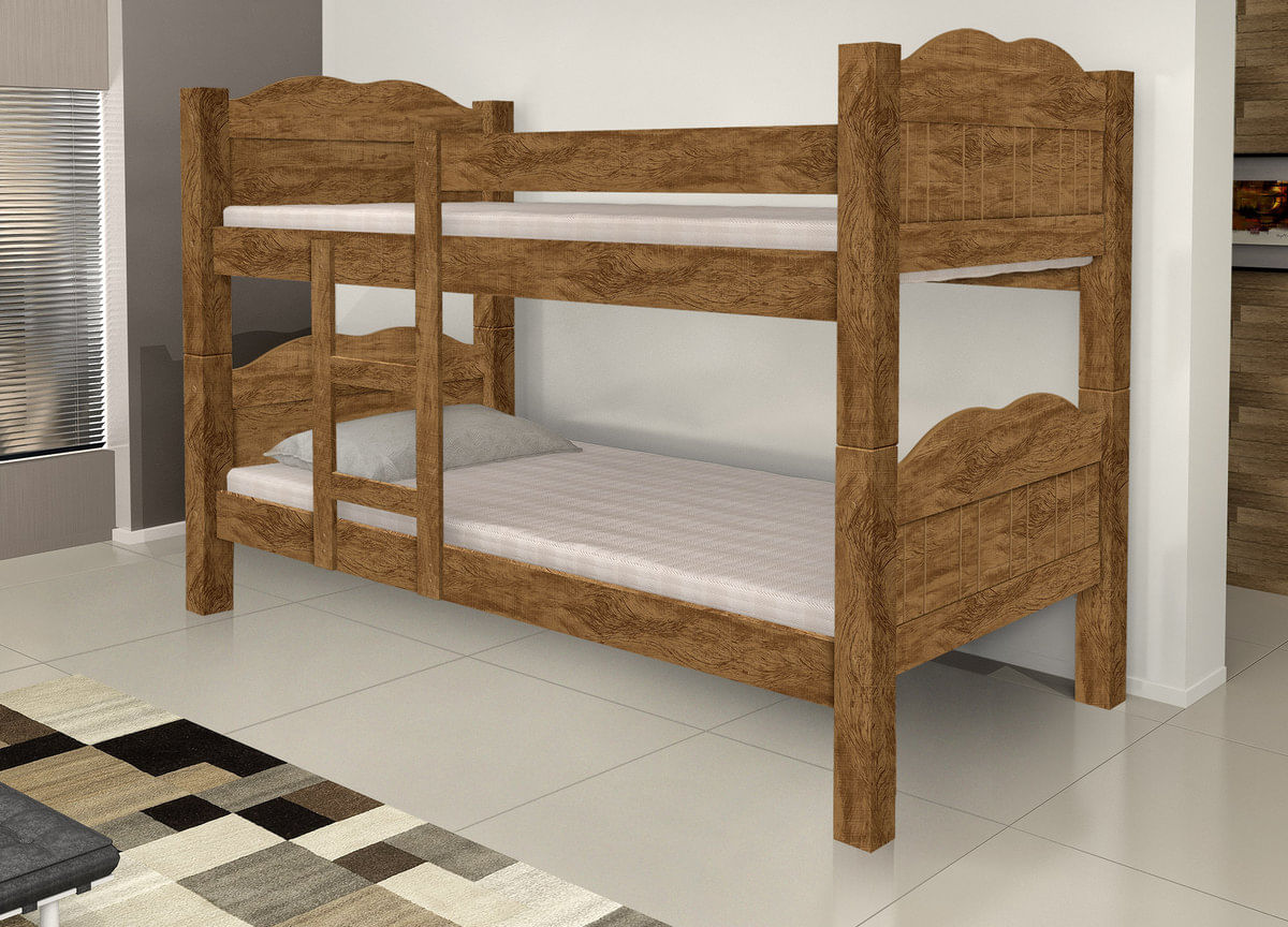 Beliche Geval Madrid Solteiro - Canela Wood