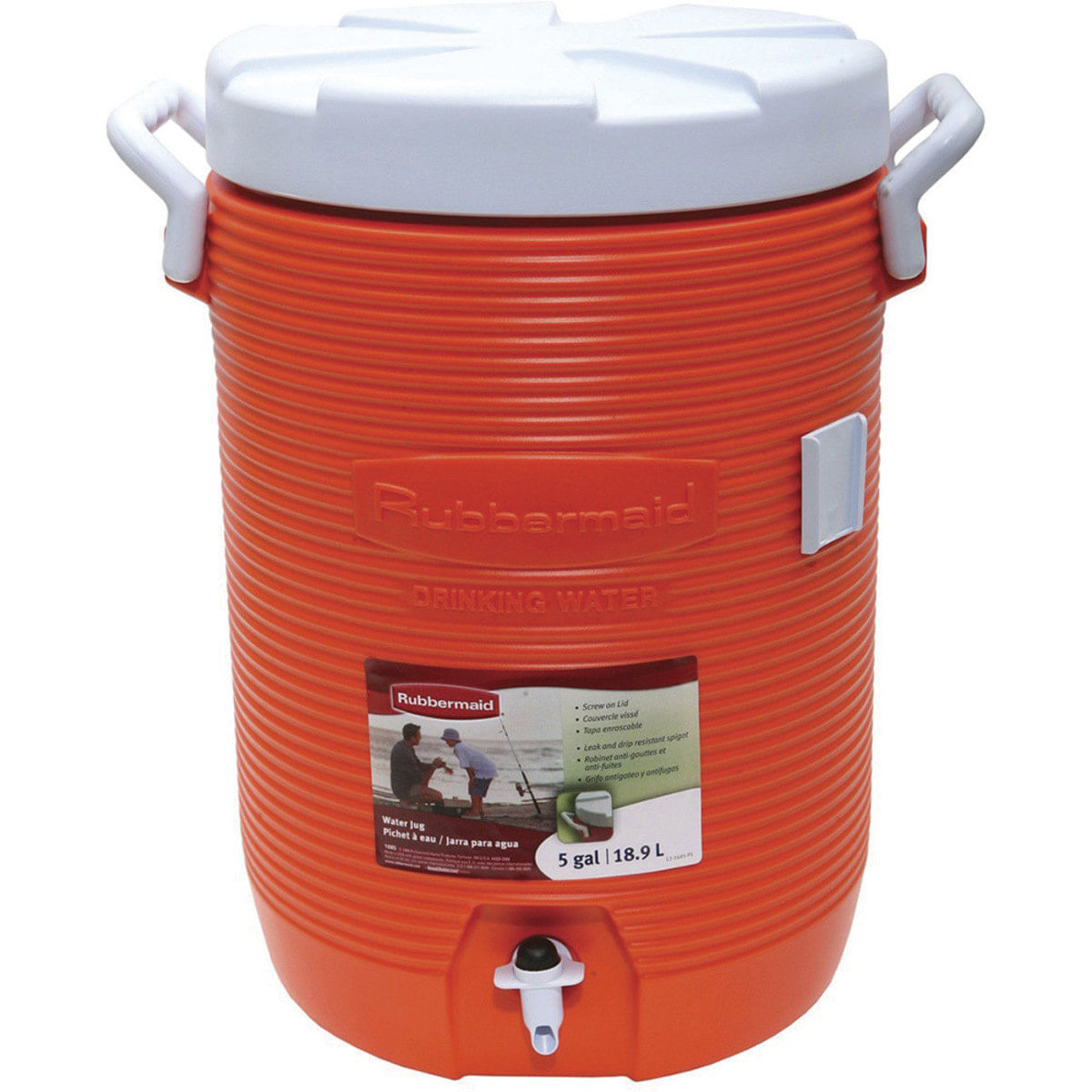 Garrafa Térmica 19 Litros Com Alças Laterais Laranja - Rubbermaid
