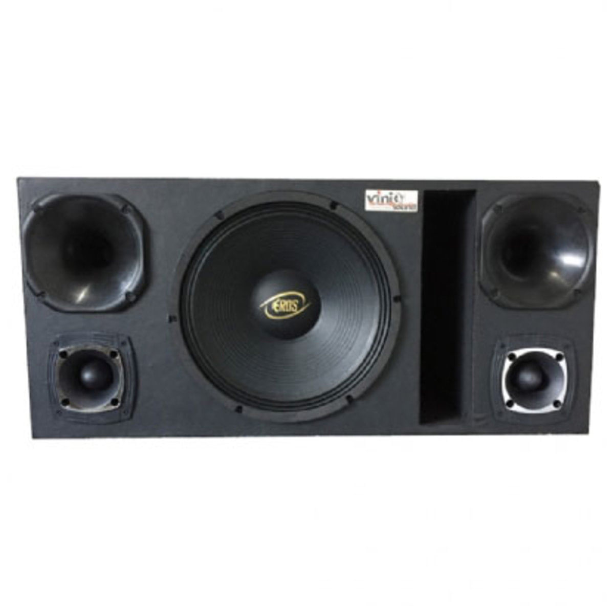 Caixa Woofer Eros E-450 Lc Black 450Wrms 12 Pol + 2 Driver + 2 Tweeter