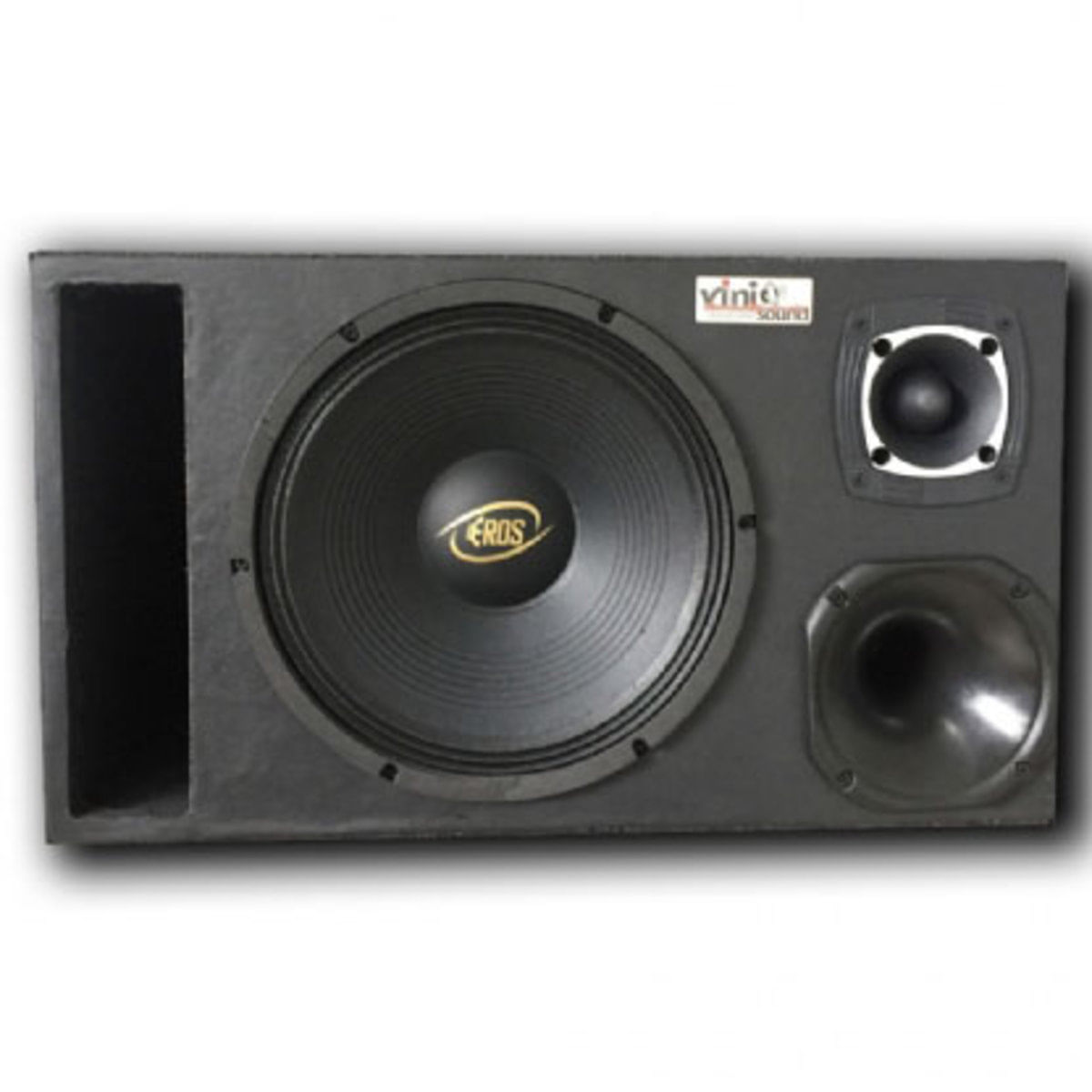 Caixa Trio Eros E-450Lc Black 450Wrms 12 Pol + Driver + Tweeter