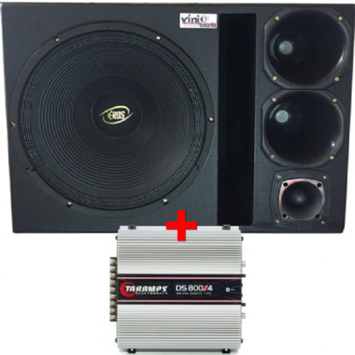 Caixa Trio Eros E315 Lc 15 Pol + 2 Driver + Tweeter + Módulos
