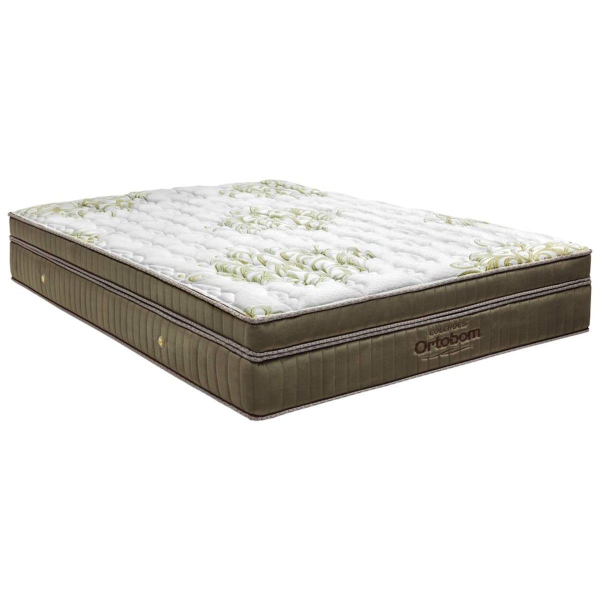 Colchao Gold Ultra Gel Super King 193 Cm (Larg) Dourado E Branco - 42476 Sun House Ortobom