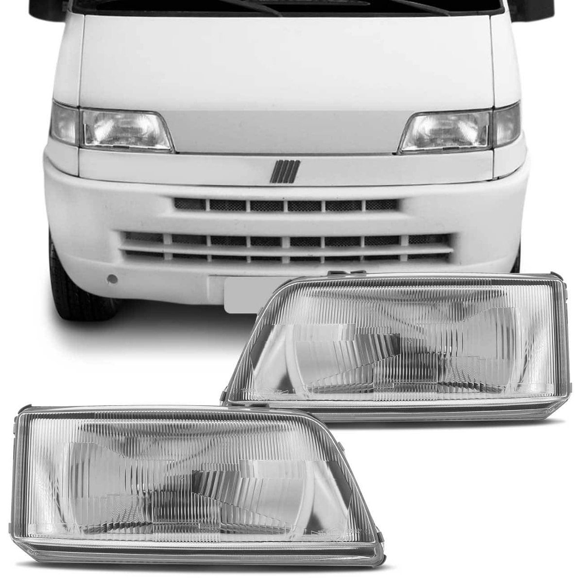 Par Farol Ducato Boxer Jumper 1995 1996 1997 1998 1999 2000 2001 2002 2003 2004 Cromado Foco Simples