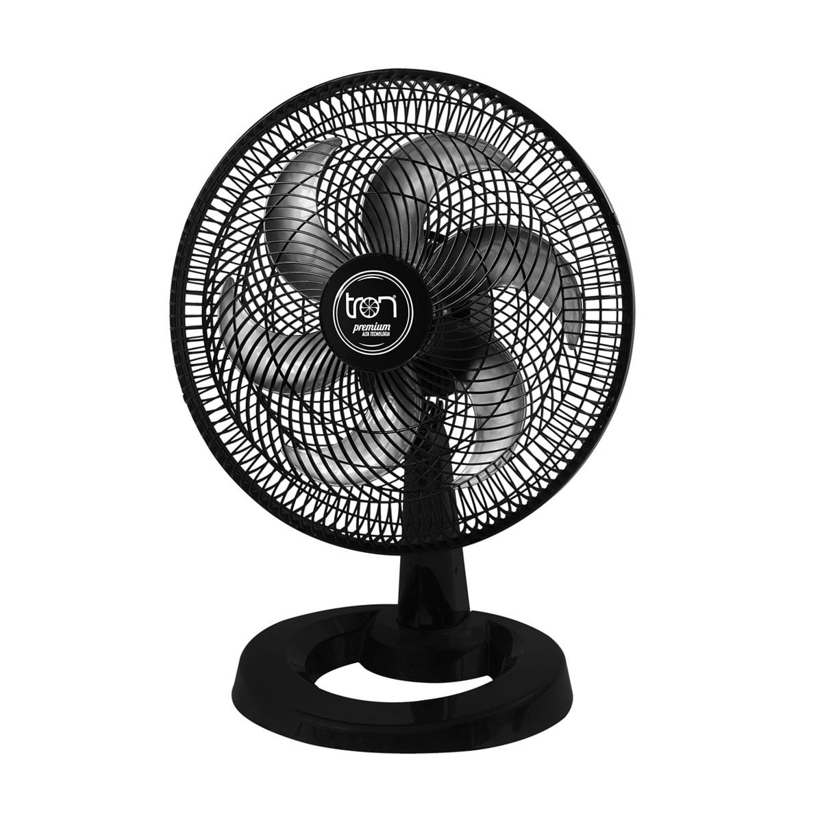 Ventilador De Mesa Oscilante Tron Premium 50Cm 130W Preto 220V