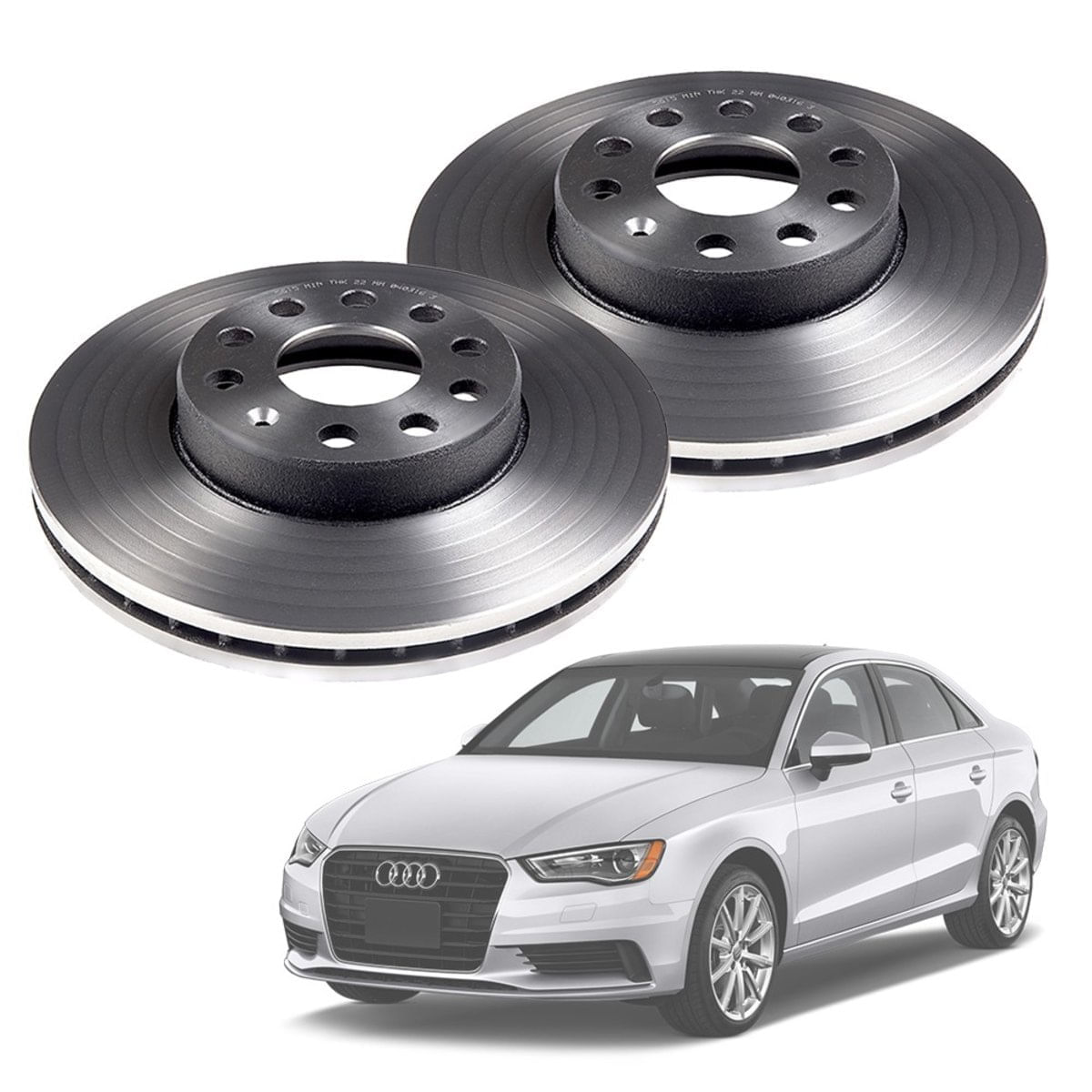 Par Disco Dianteiro Fremax Audi A3 1.4 2014-2019 (288Mm)