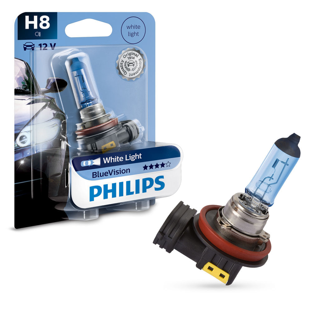 Lâmpada Blue Vision Super Branca Philips H8