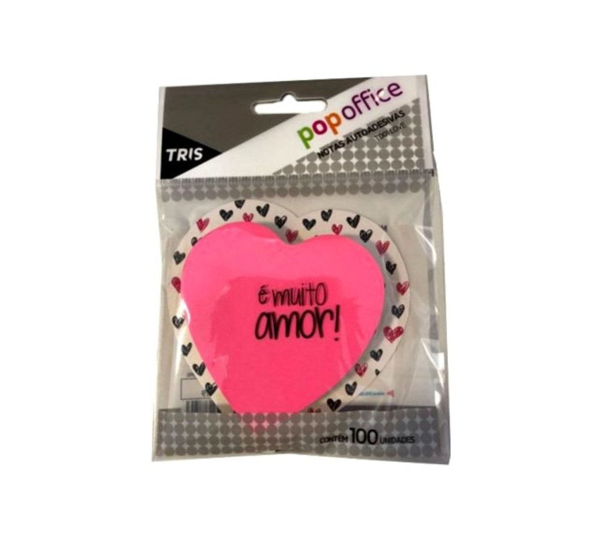 Bloco Adesivo Love 70X75mm 100 Folhas Tris