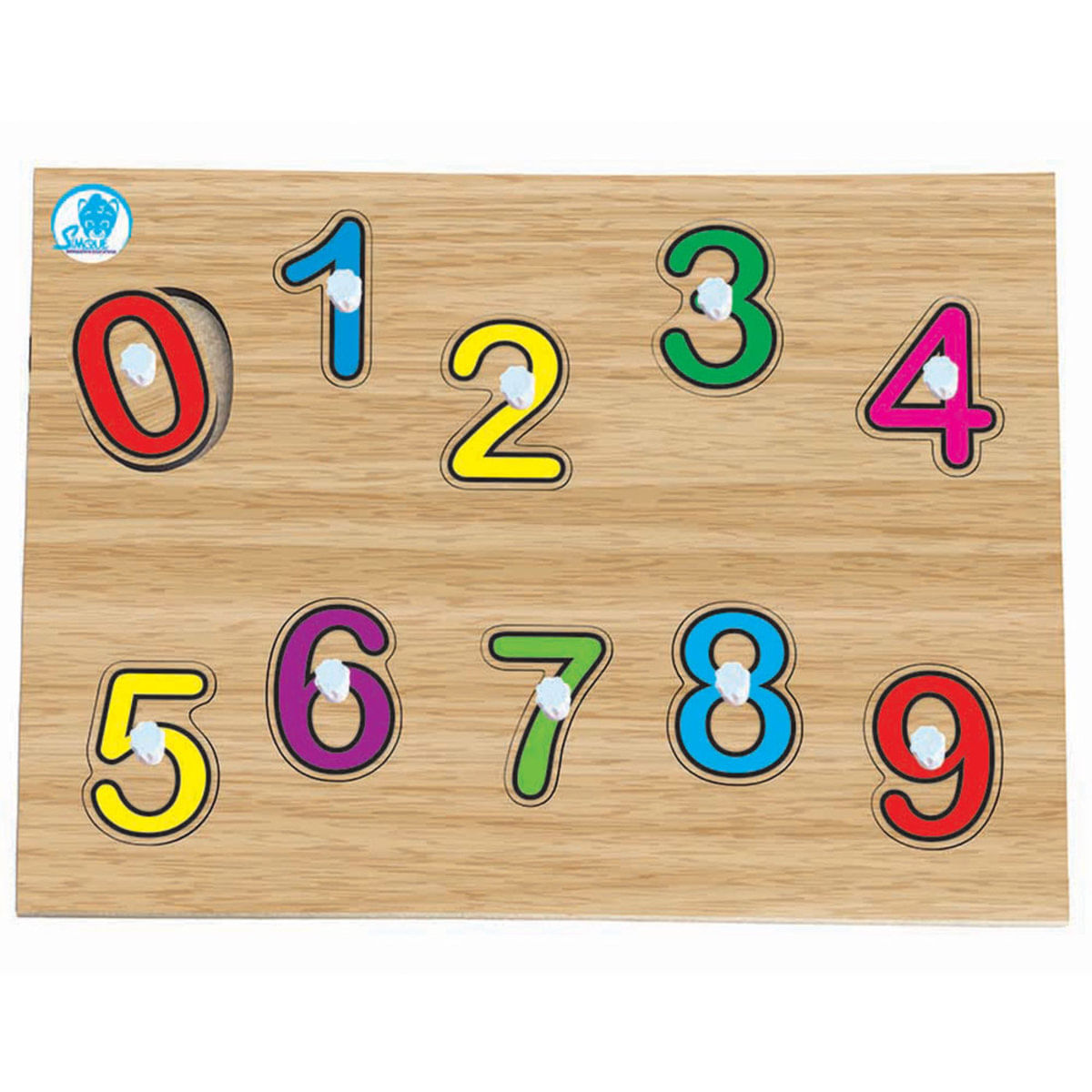 Quebra-Cabeça Infantil Numerais Com Pinos