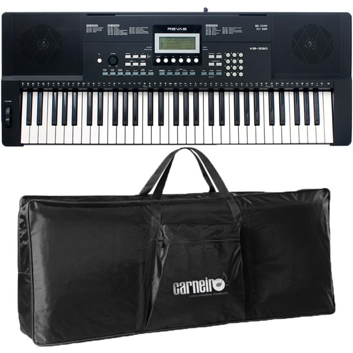 Teclado Arranjador Revas Kb-330 Roland + Capa