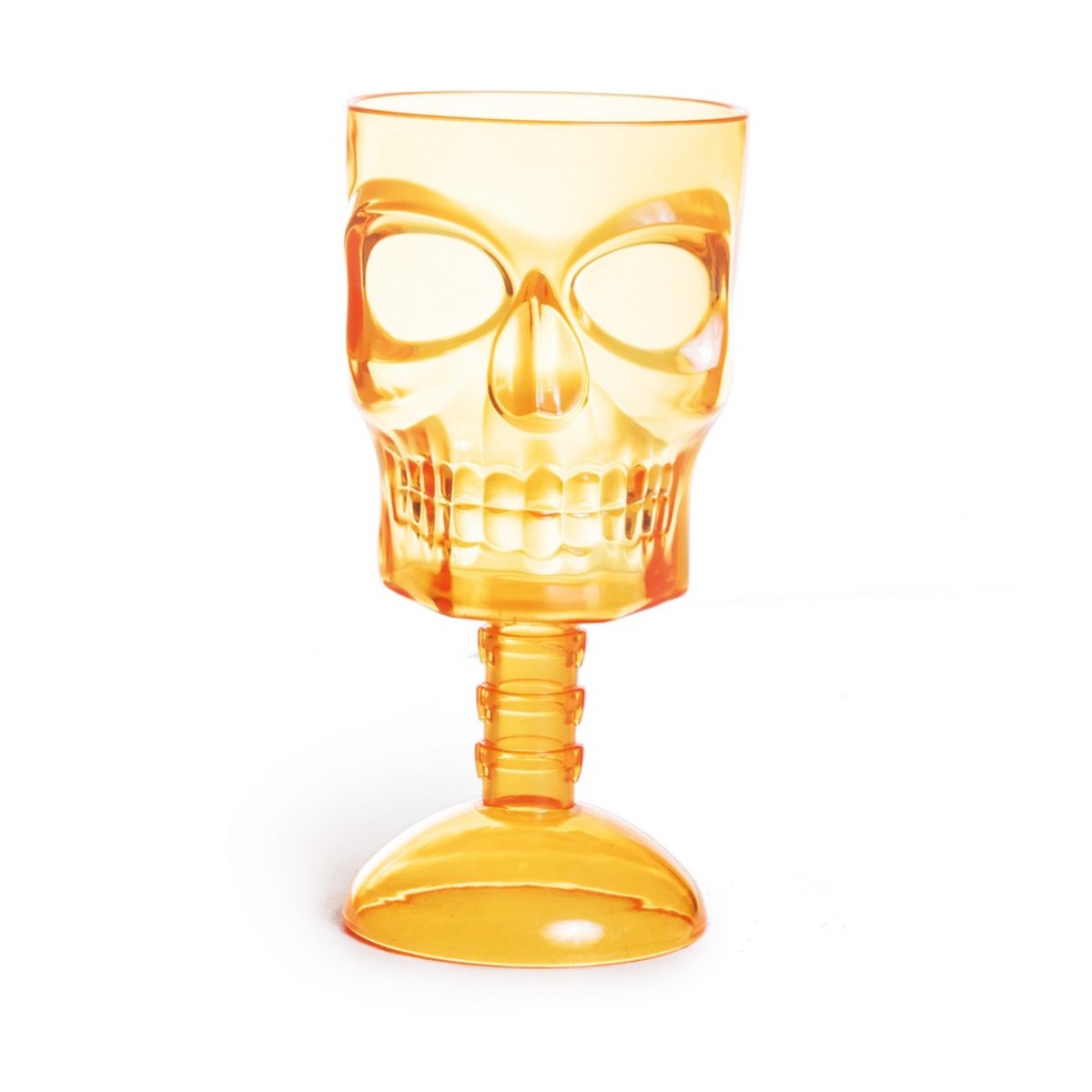 Taça Caveira Laranja Halloween - Cromus