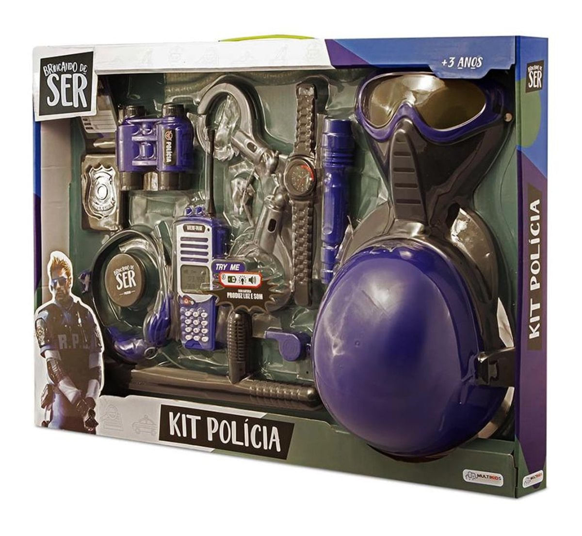 Kit Brincando De Ser Policial - Multikids