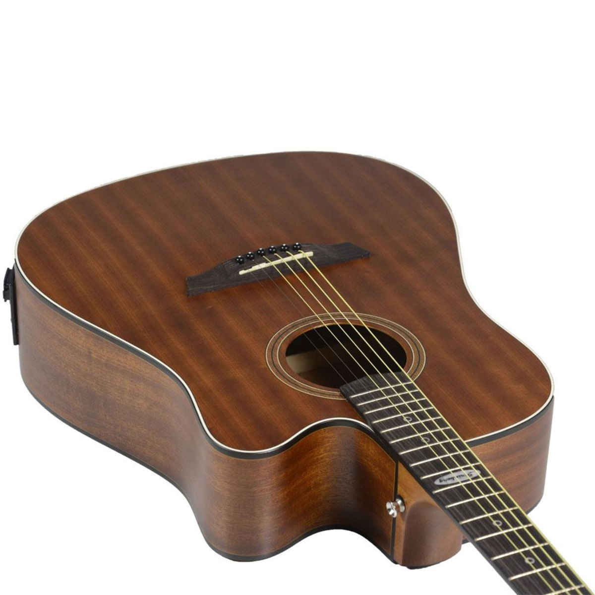 Kit Violão Strinberg Folk Elétrico Sd200 Mogno + Acessórios