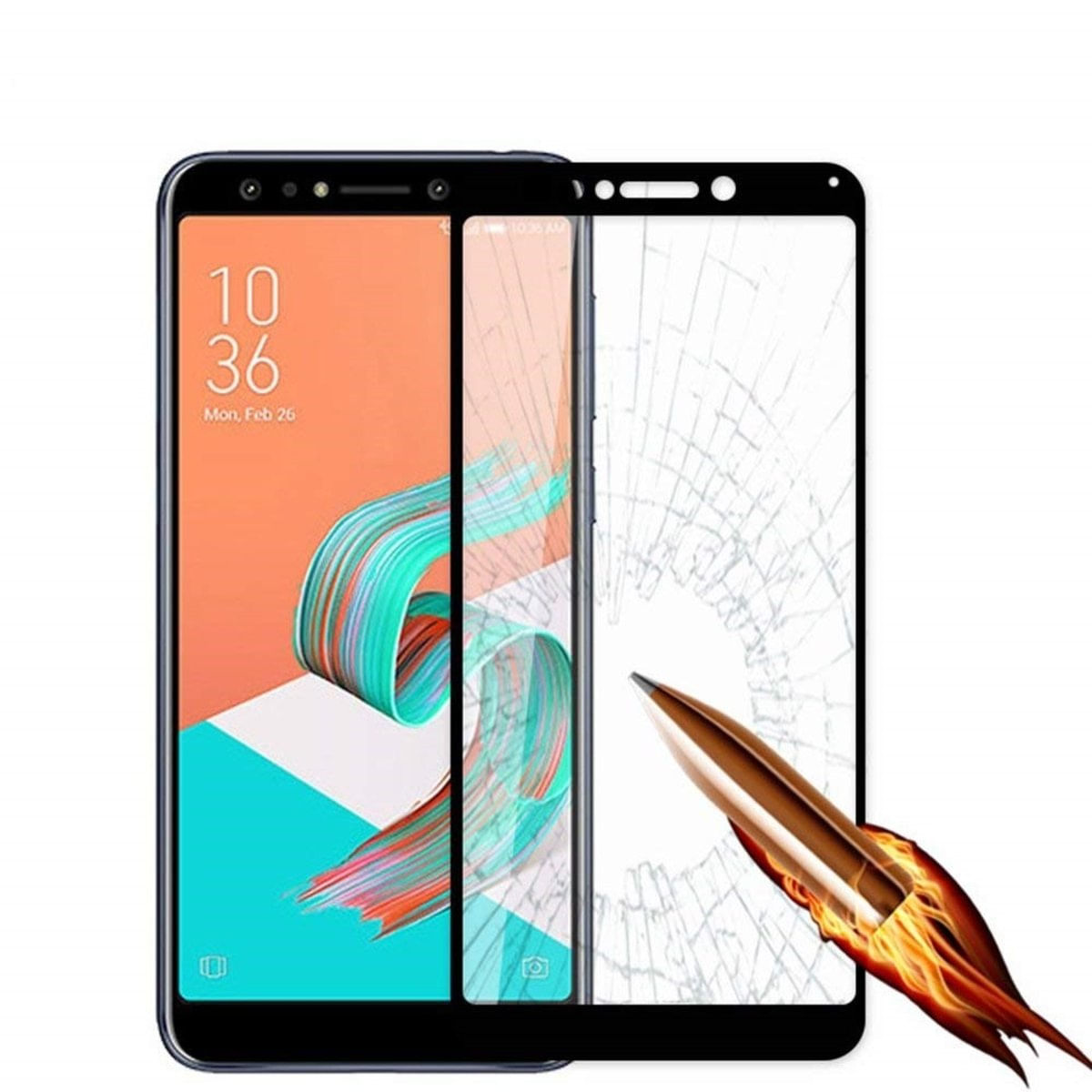 Película De Vidro Full Cover 3D Zenfone 5 Selfie Pro Zc600kl