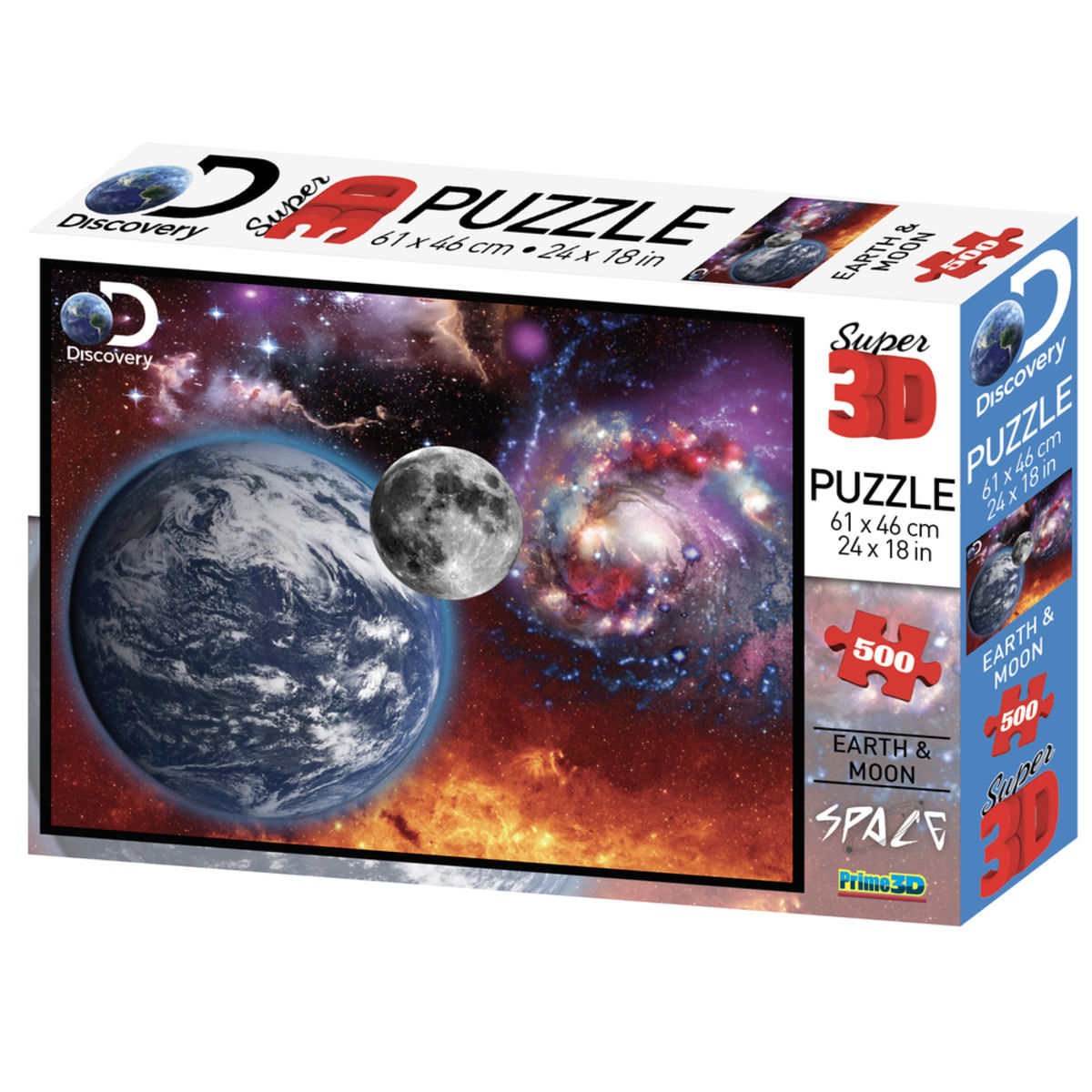 Quebra Cabeça Super 3D Universo 500 Peças Multikids - Br1062 Br1062