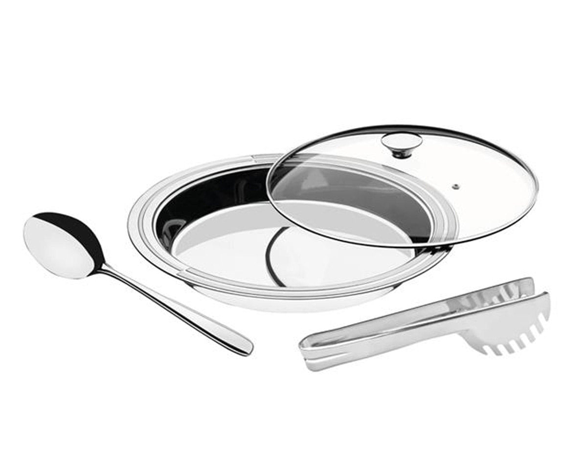 Jogo Para Servir Tramontina Ciclo Inox 3 Peças