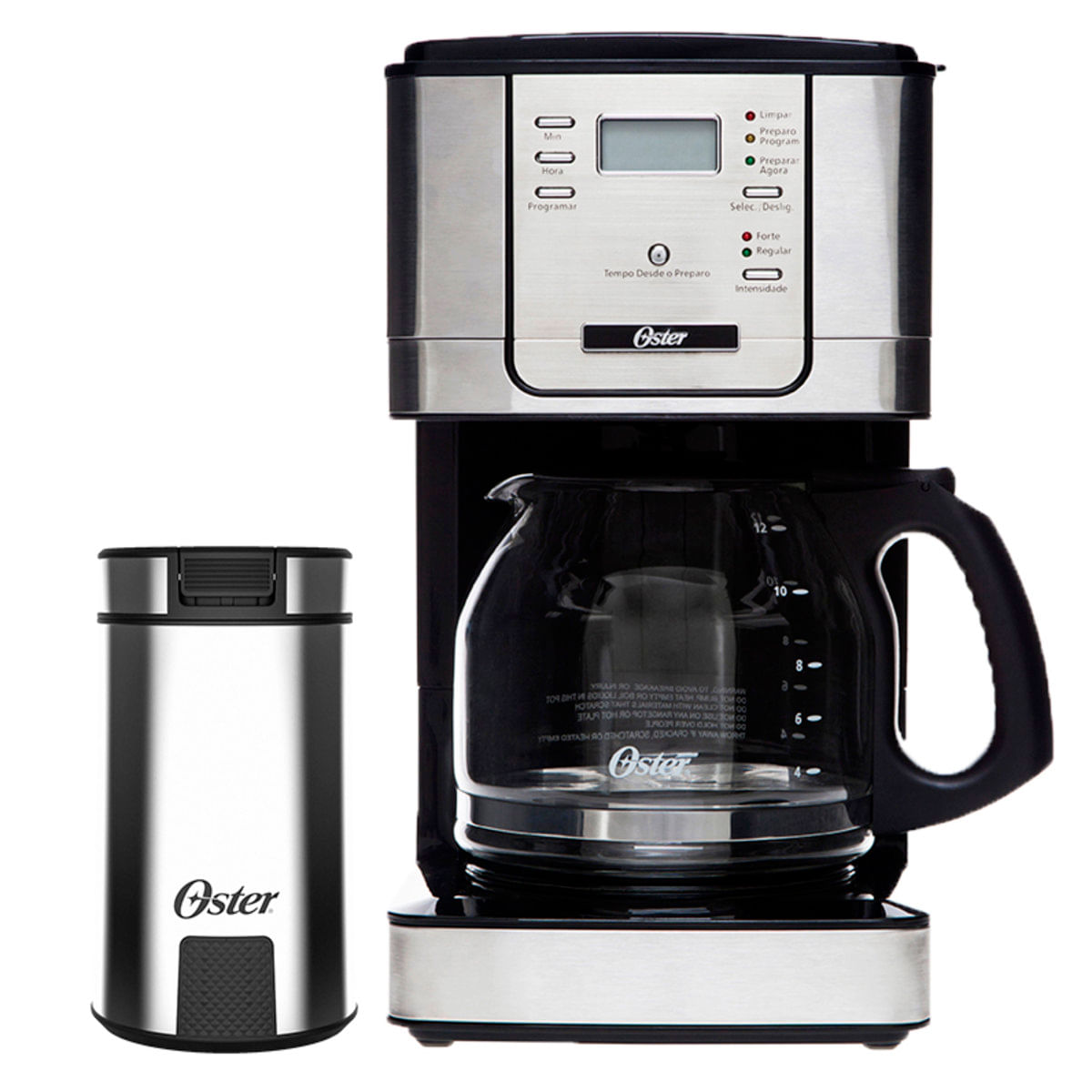 Kit Cafeteira Flavor Programável E Moedor De Café Oster - 220V