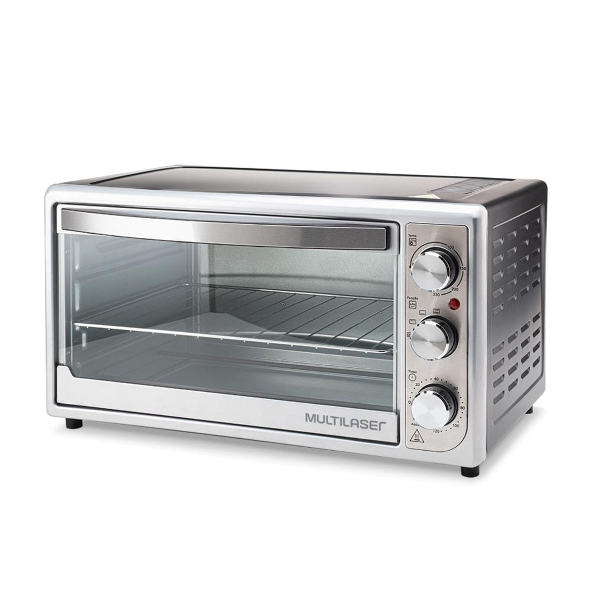 Forno Elétrico Multilaser 127V 1500W Capacidade De 46L Prata - Ce127 Ce127