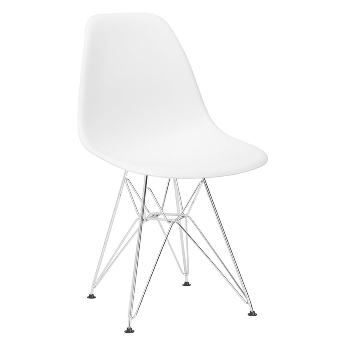 Cadeira Eames Dkr - Branco - Base Cromada
