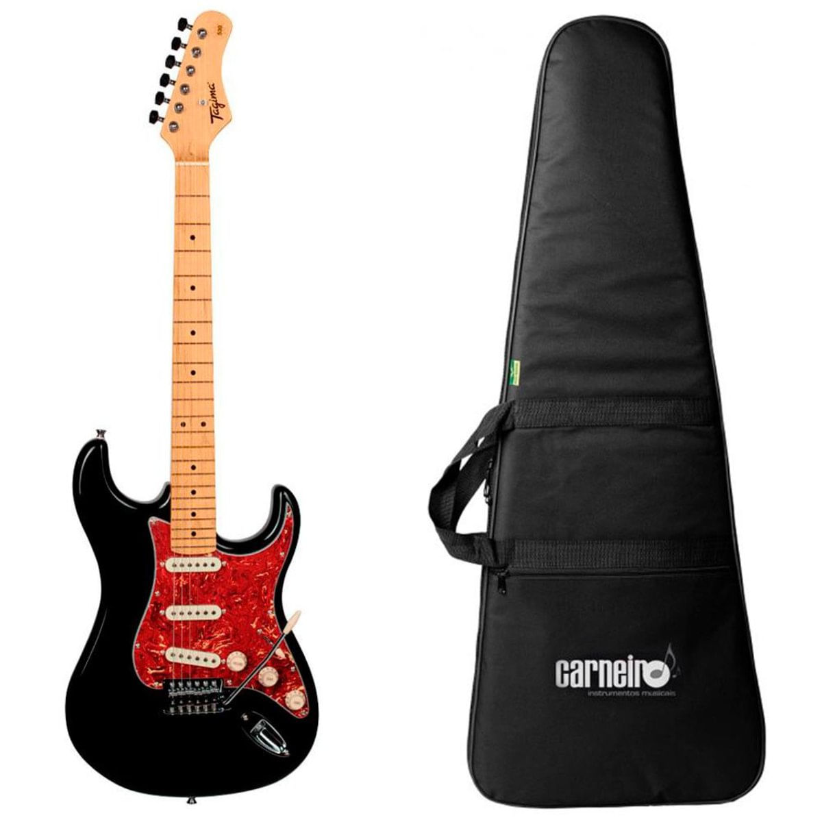 Guitarra Tagima Woodstock Series Tg530 Preta + Capa