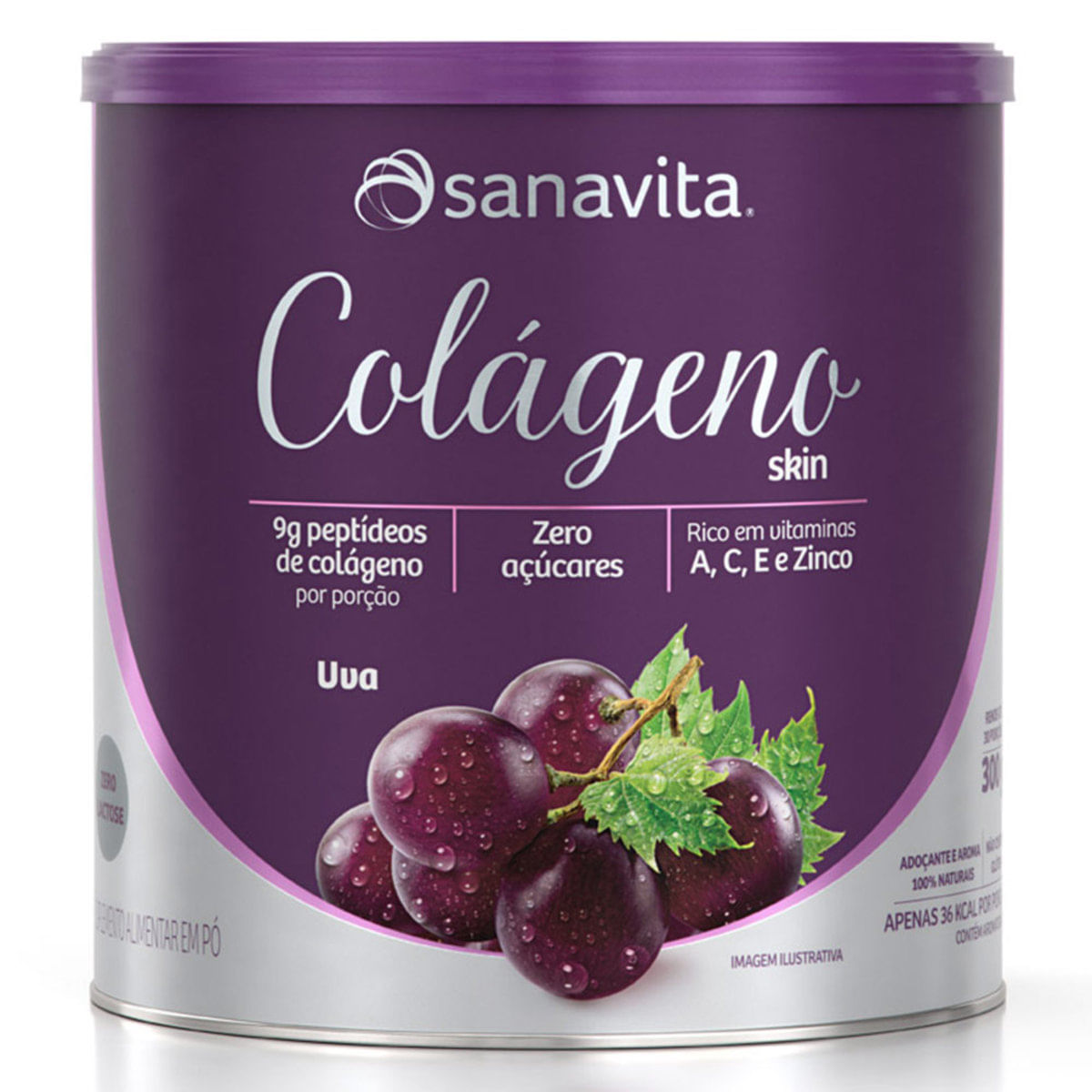 Colágeno Skin Uva 300G - Sanavita Sanavita