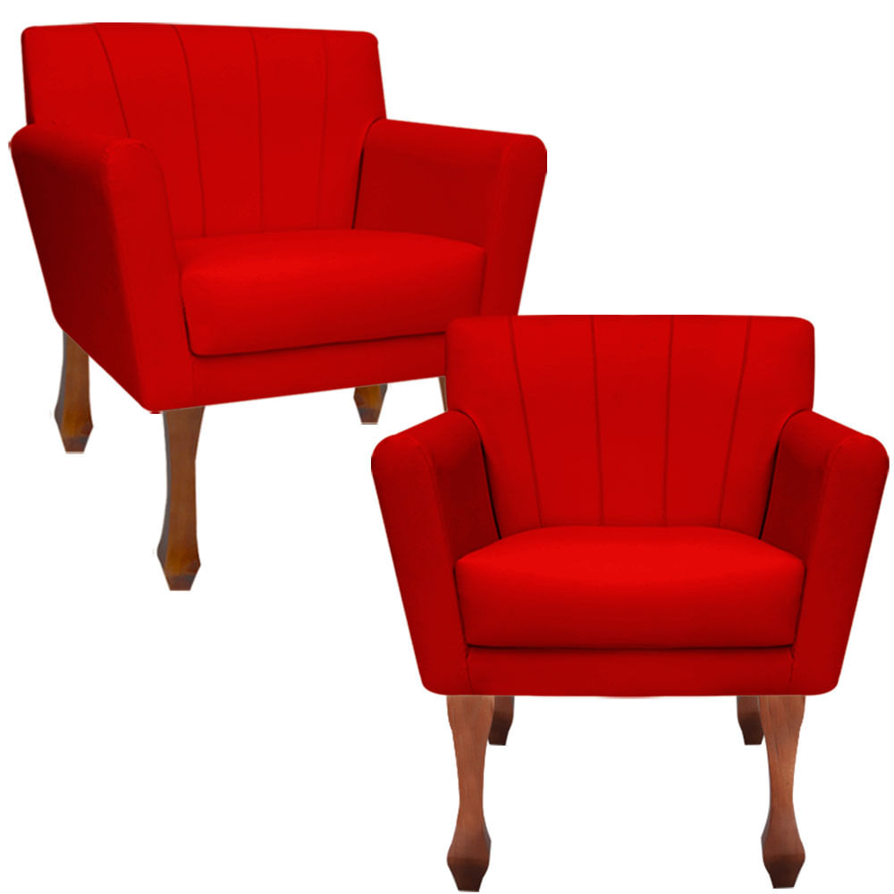 Suede vermelho