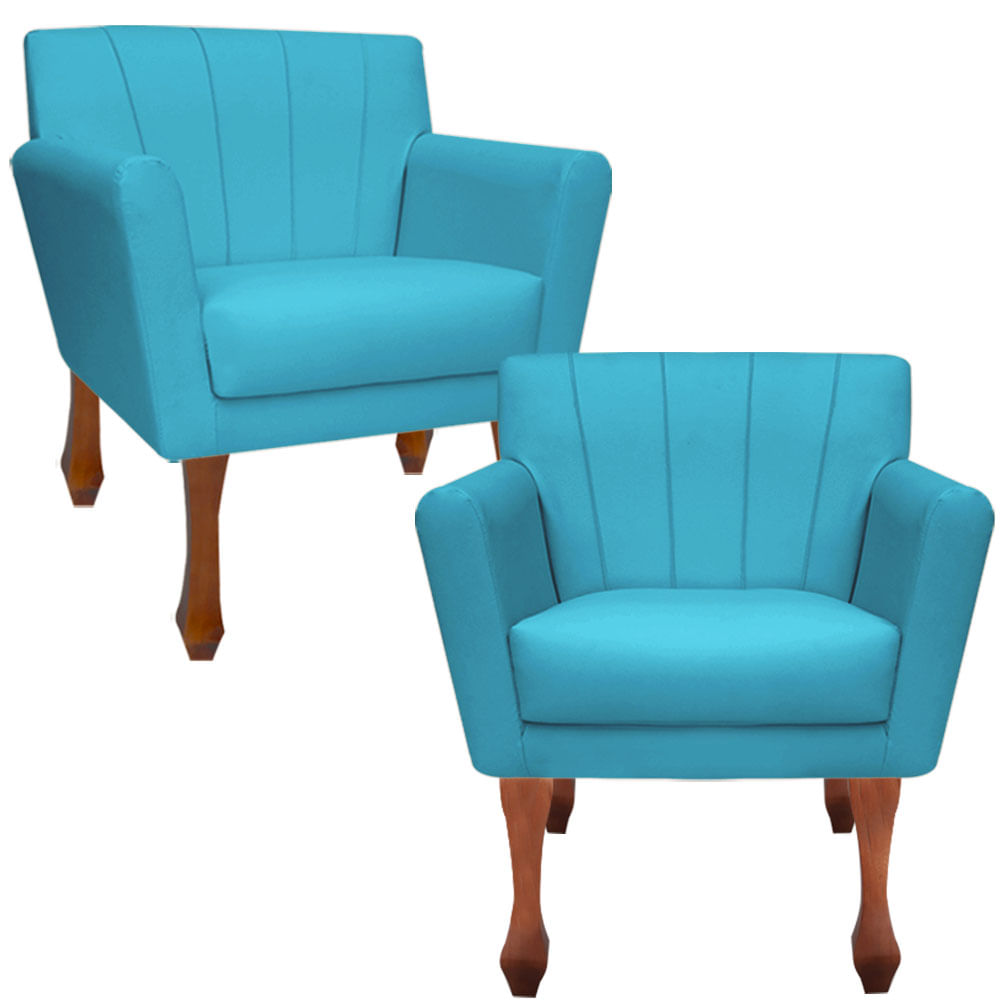 Suede azul turquesa