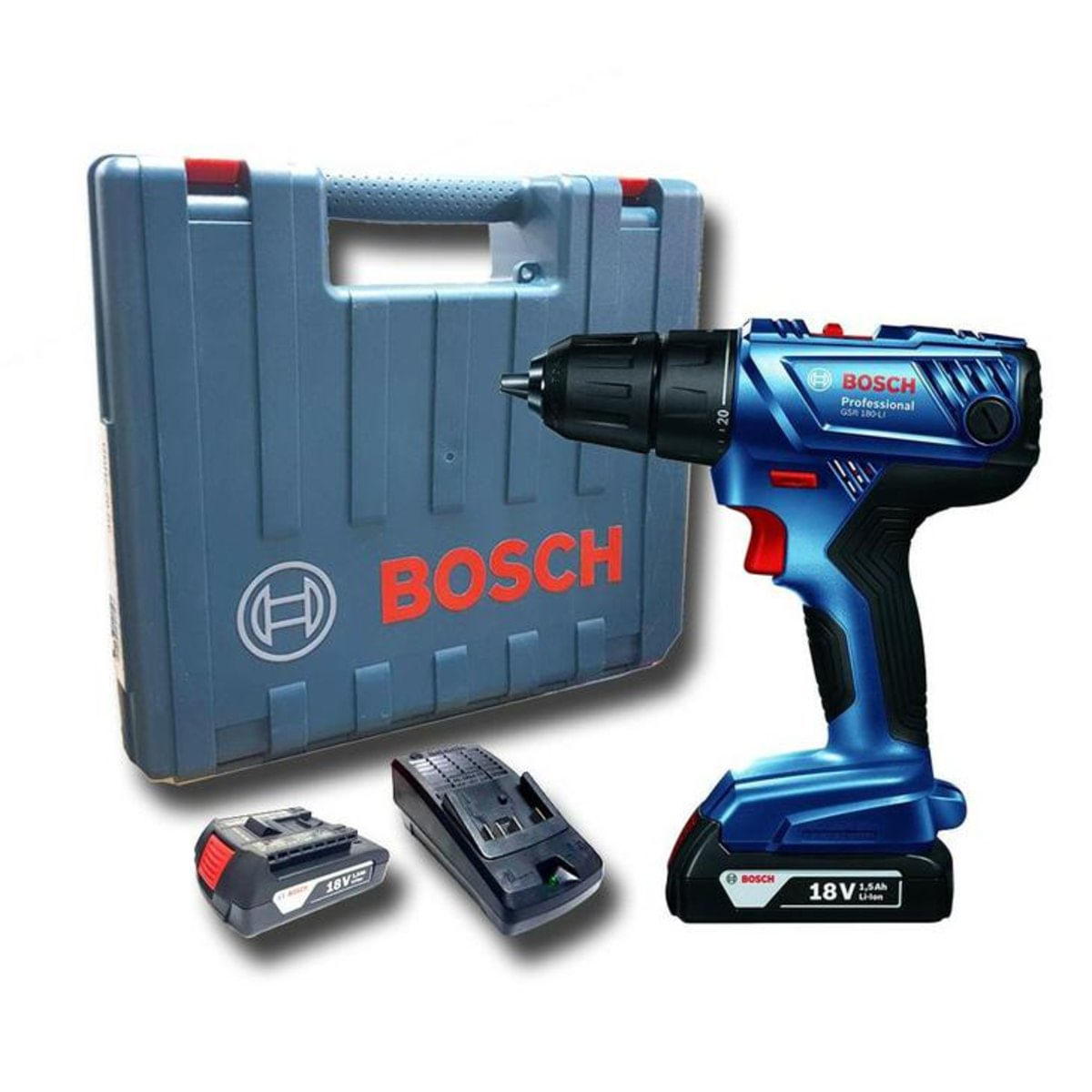 Furadeira Parafusadeira 1/2' Bosch Gsr180li 18V Li 1,5Ah