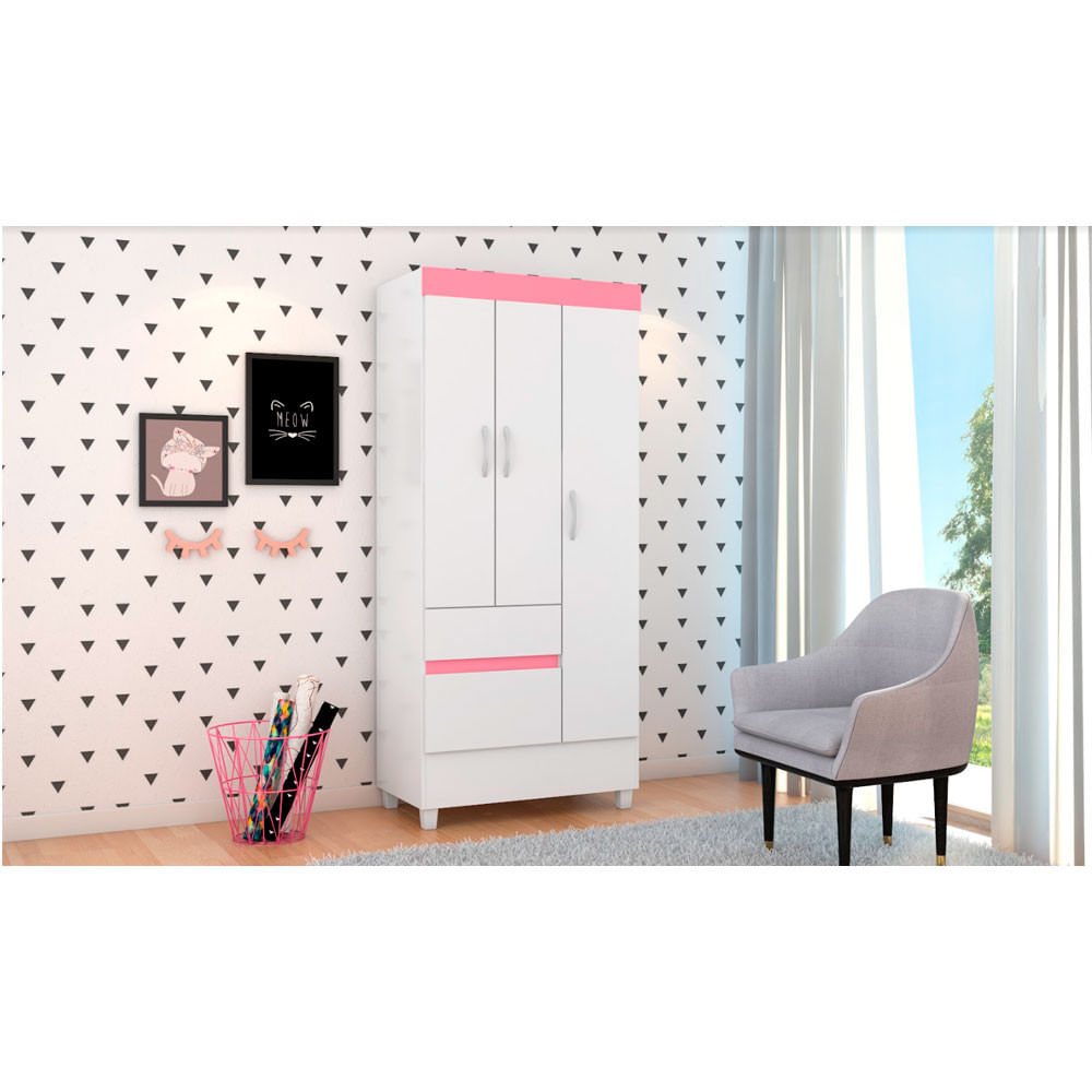 Branco com Rosa
