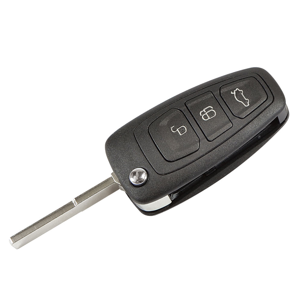 Chave Canivete Oca 2 Botões Linha Ford Aloj P/ Transponder