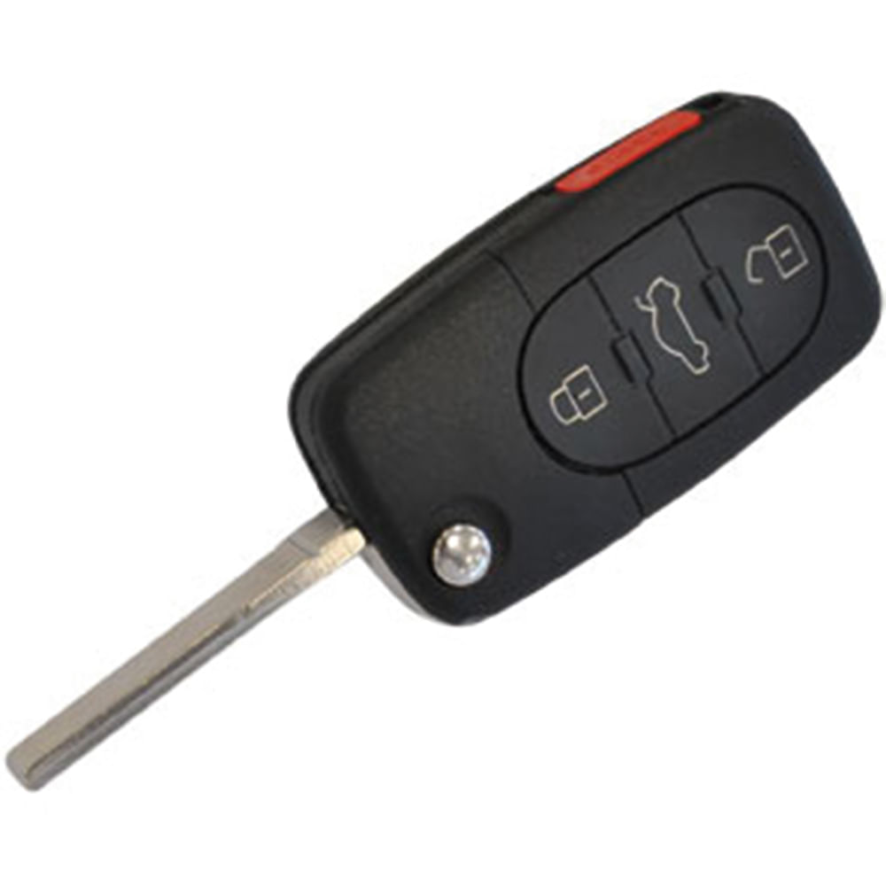 Chave Canivete Oca 3 Bot Audi A3 Até 07 Aloj P/ Transponder