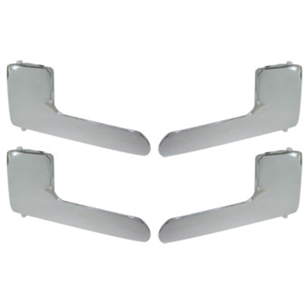 Conjunto Maçaneta Porta Fox 4Pts Cromada