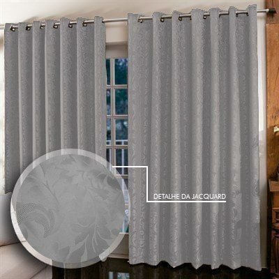 Cortina Jacquard Para Sala/Quarto 4 X 2,5 M | Admirare