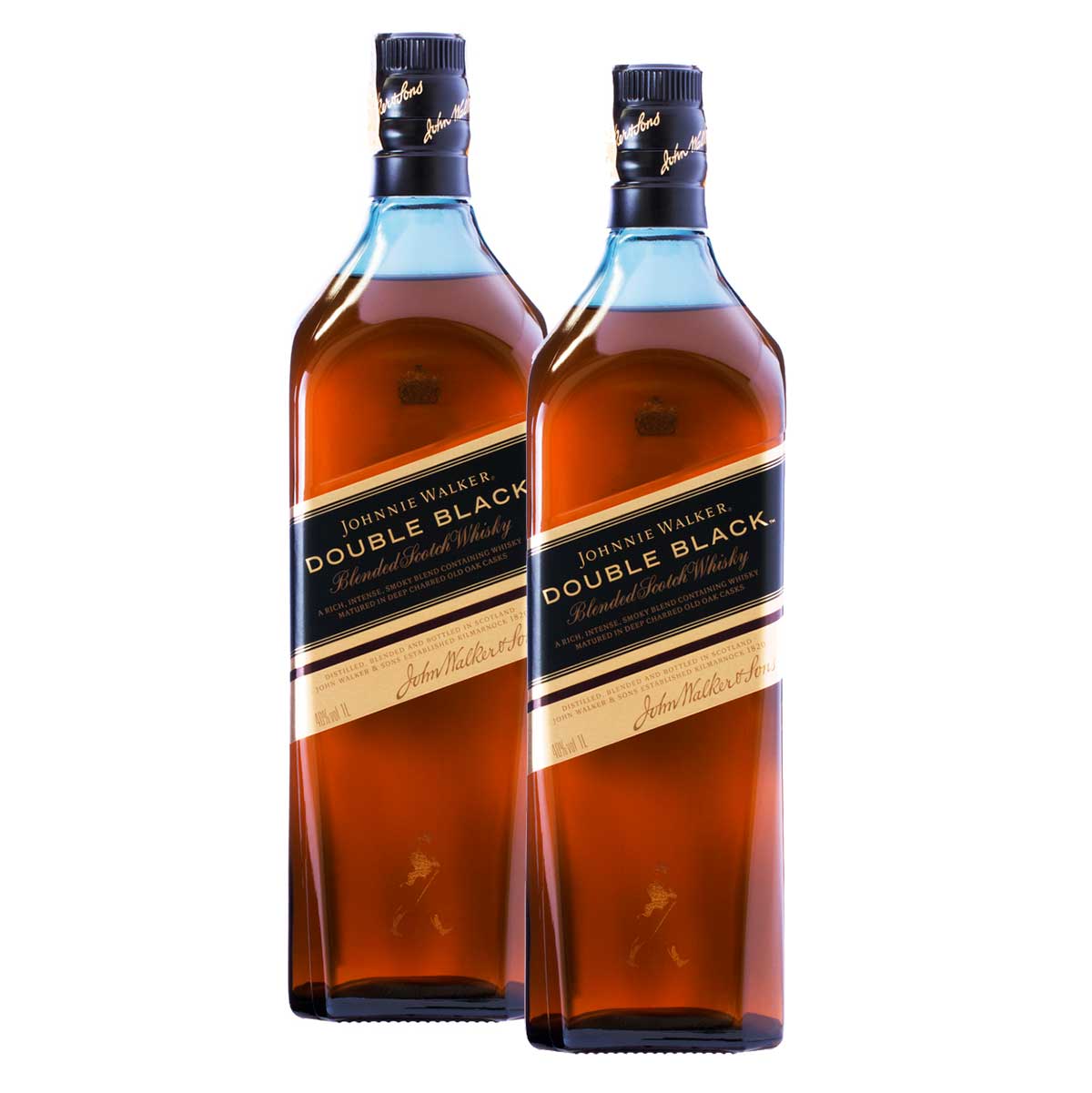 Whisky Escocês Johnnie Walker Double Black 1L com 2 unidades - Aqui Tem ...