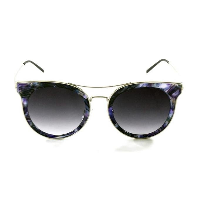 Óculos De Sol Einoh Yc3239 C3 Tartaruga Azul Lente Cinza Degradê Polarizada Tam 50