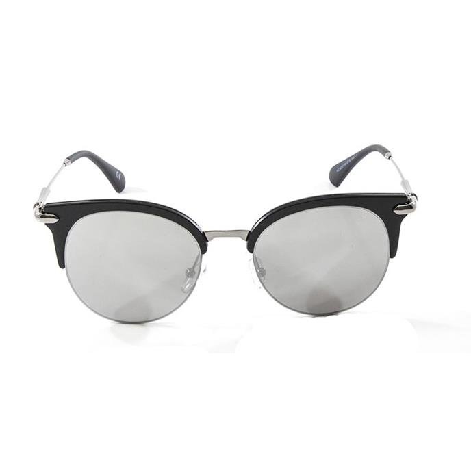 Óculos De Sol Einoh Yc3237 C1 Preto Lente Cinza Espelhado Tam 54