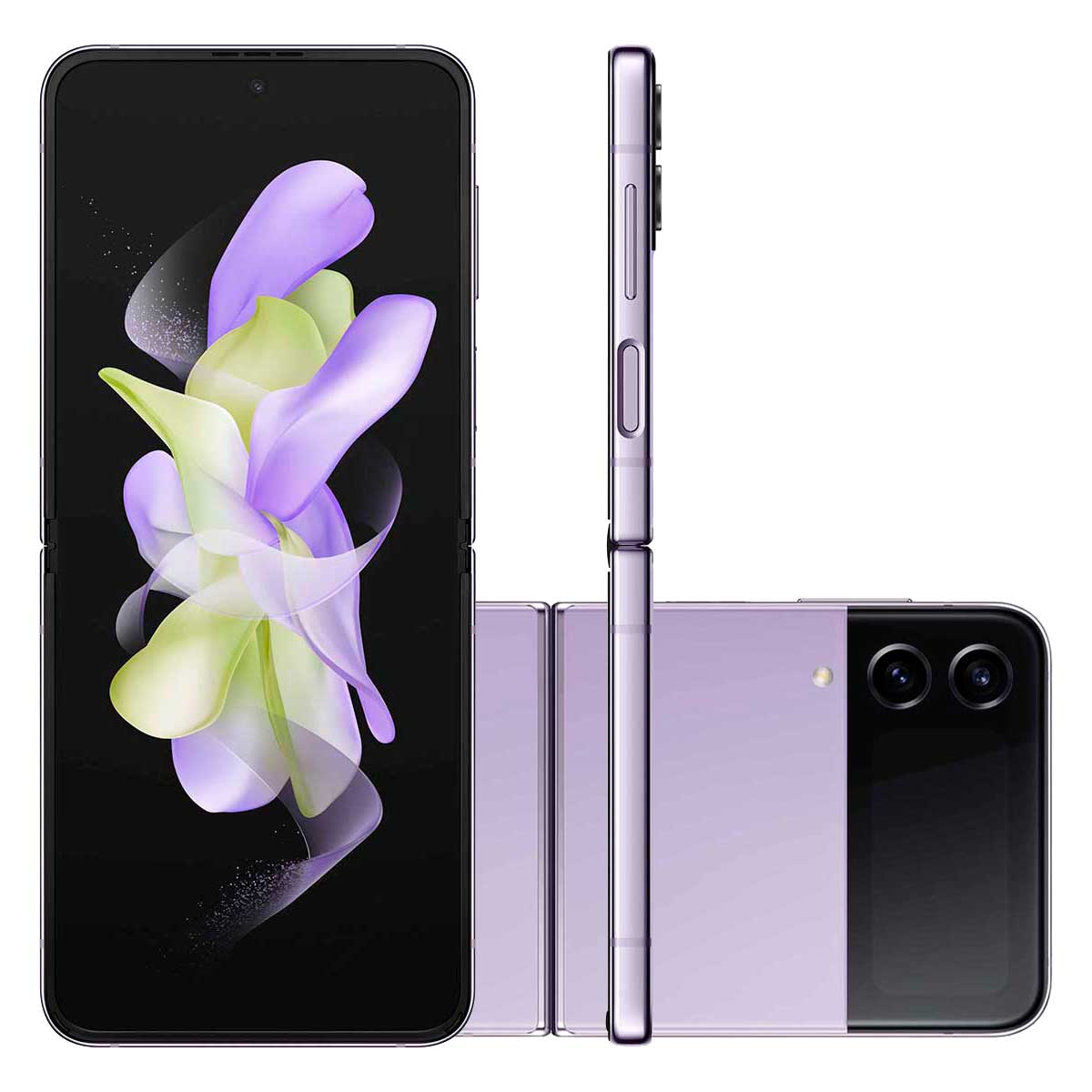 Smartphone Samsung Galaxy Z Flip4 128Gb Violeta 5G Tela Dobrável 6,7" Amoled 120Hz Câmera Dupla 12Mp 4K Selfie 10Mp