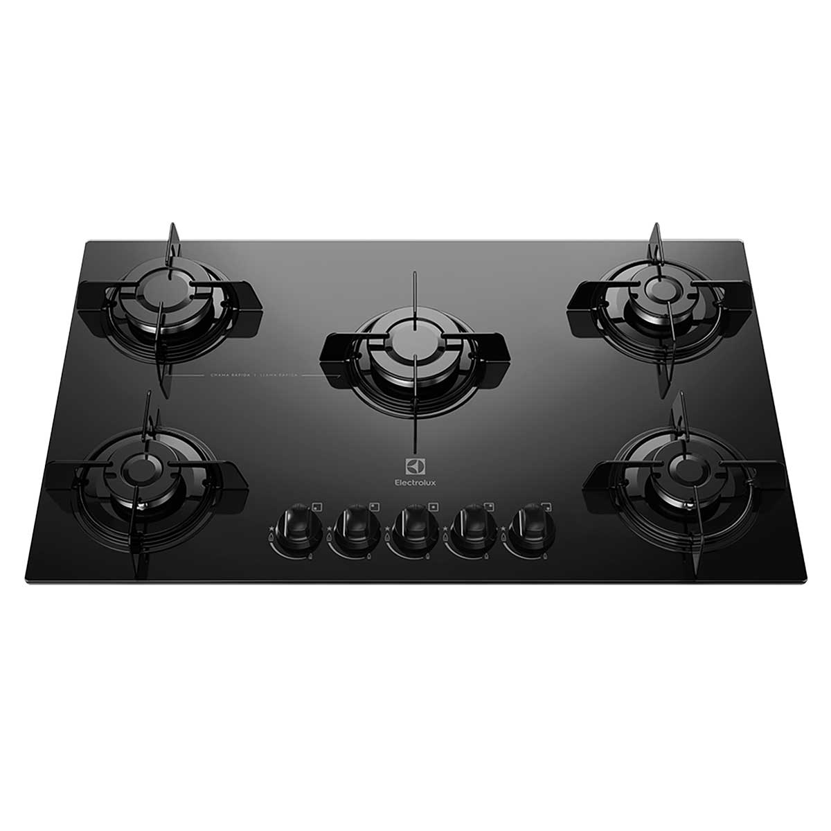 Cooktop 5 Bocas Electrolux Ke5gp A Gás Preto Bivolt