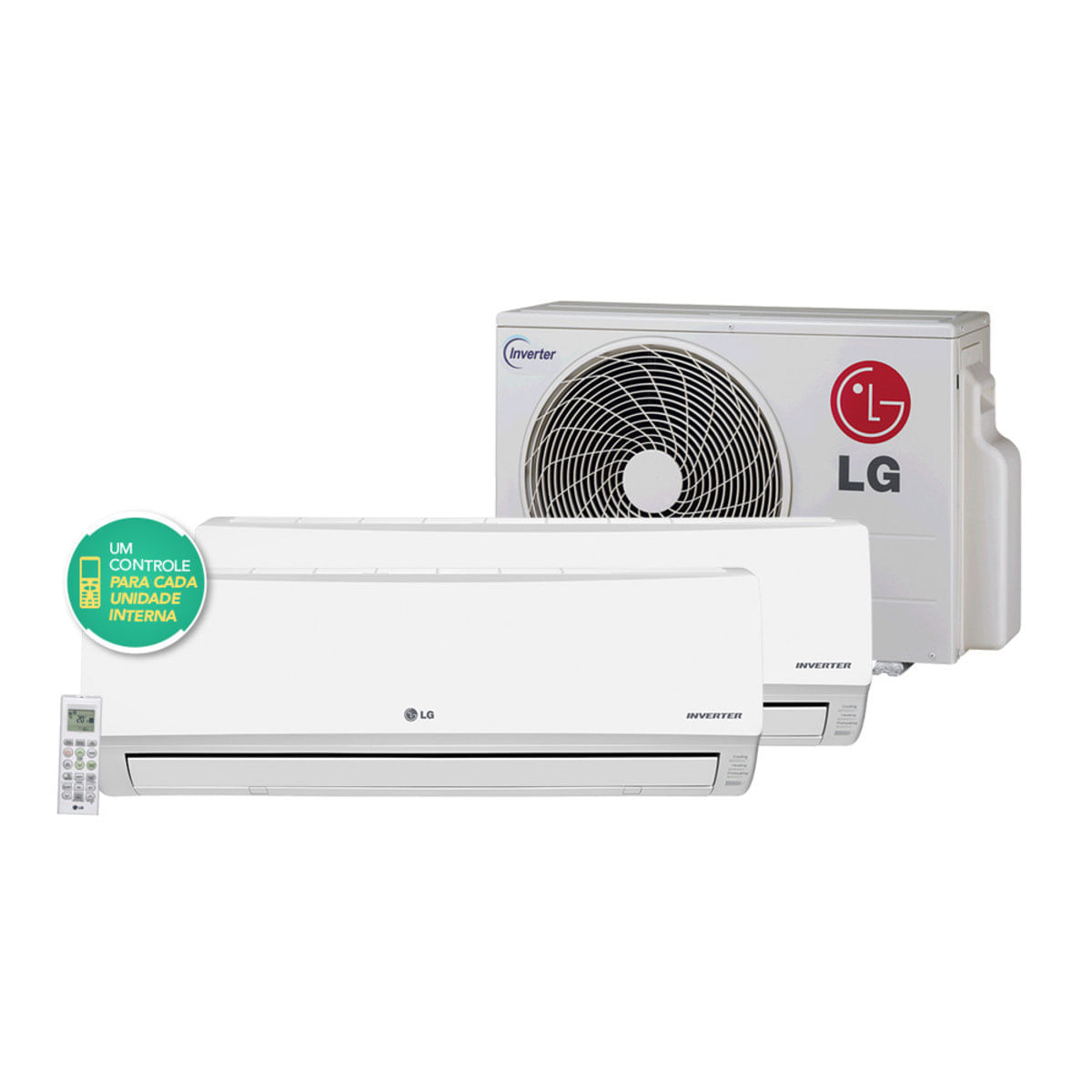 Ar Condicionado Multi Split Inverter Lg 2X9.000 Btu/H Quente Frio 220 Volts