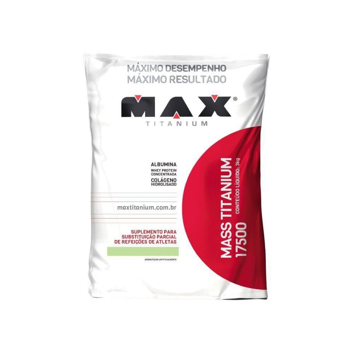 Hipercalórico Mass Titanium 17500 - Max Titanium - 3Kg - Torta De Limão