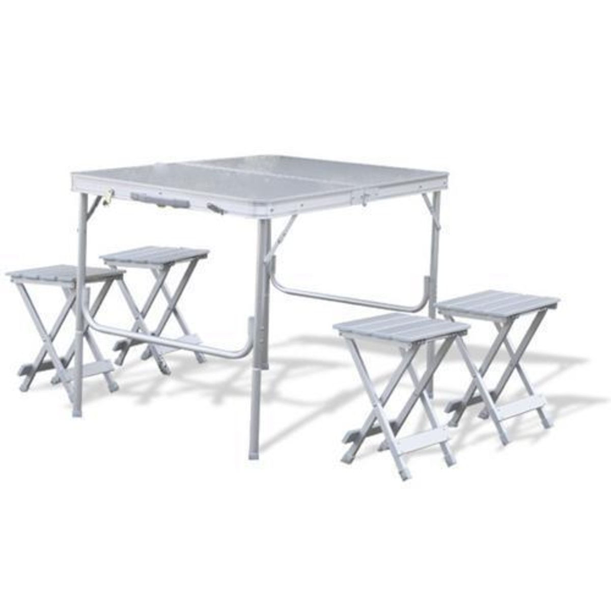 Mesa Royal Dobravel Camping Tipo Maleta C/4 Banquetas Nautika