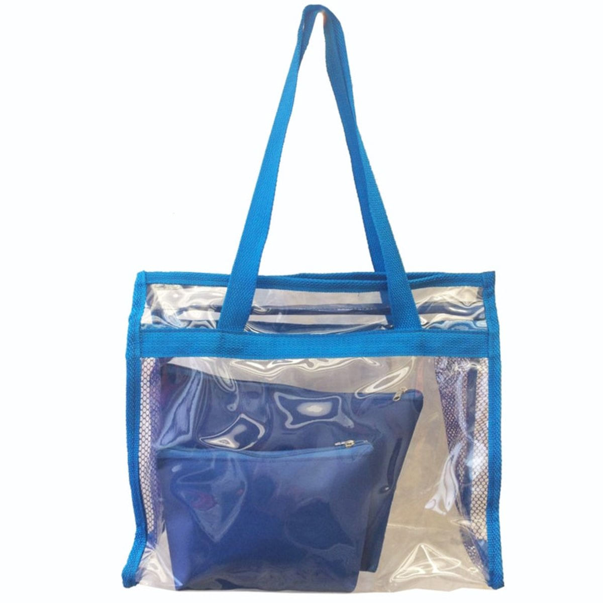 Bolsa De Praia Transparente Acompanha 2 Necessaires Brinde