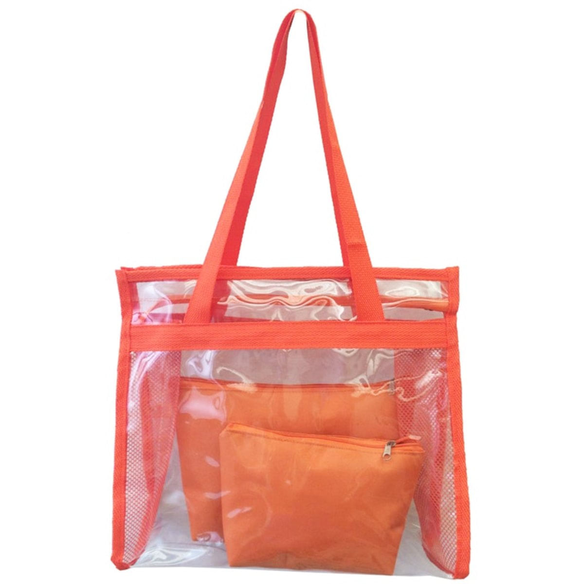Bolsa Feminina De Praia Estilo Sacola Grande Transparente