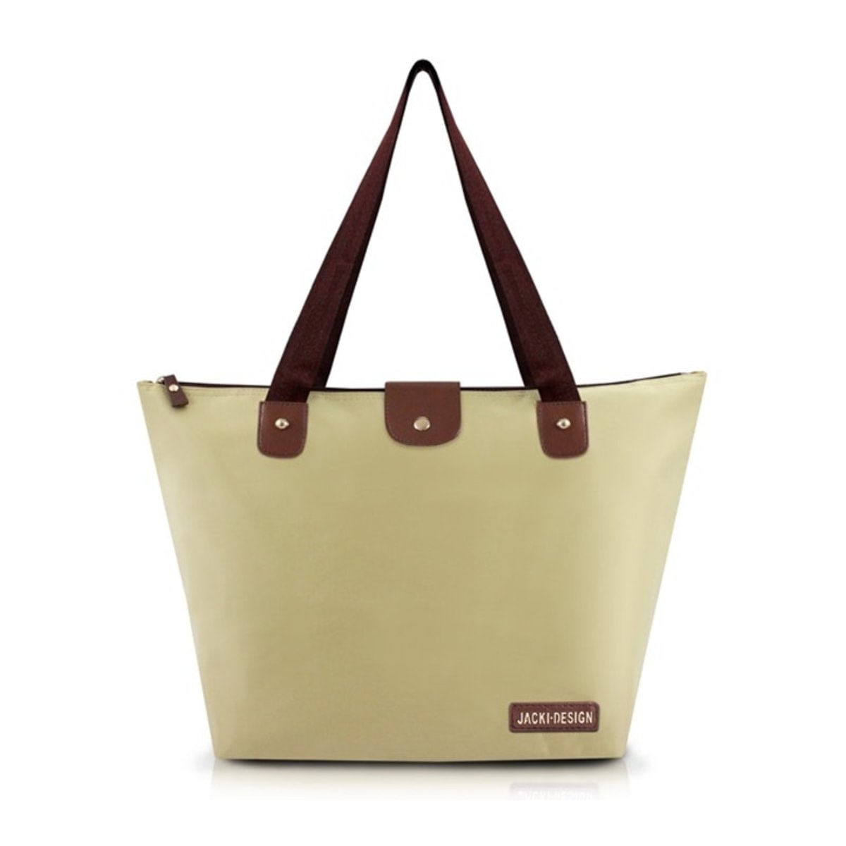 Bolsa Dobrável Lisa Bege