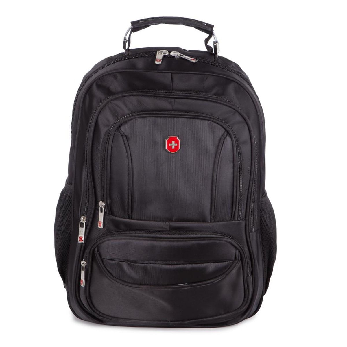 Mochila Para Notebook Executiva Reforçada Com Cabo De Aço Em Nylon Swissland Fênix Preta