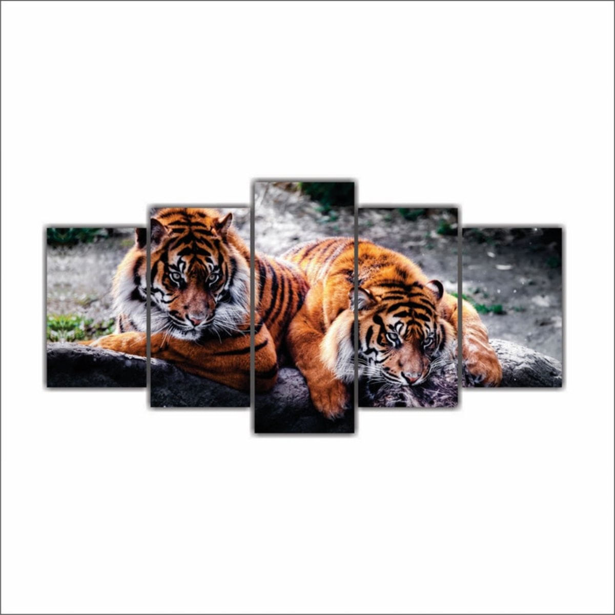 Quadro Decorativo 129X63 Sala Escritório Onça