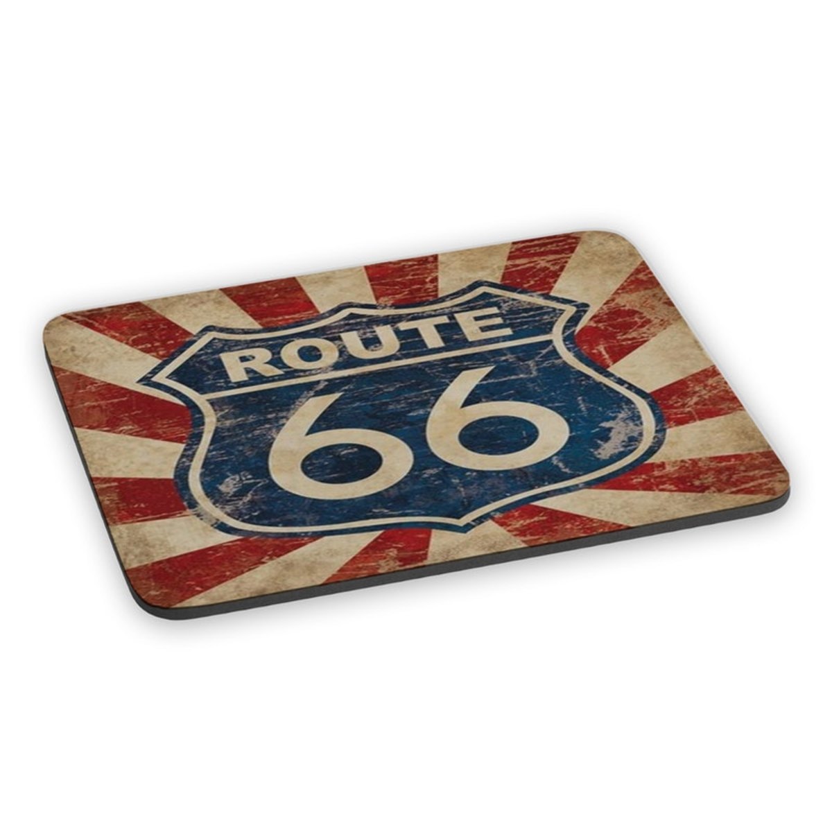 Mousepad Rota 66 Famosa Estrada Route 66 Placa Retrô Vintage