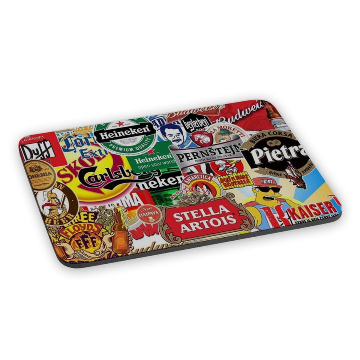 Mousepad Cerveja Marcas Famosas Beer Bebida Drinques Logo