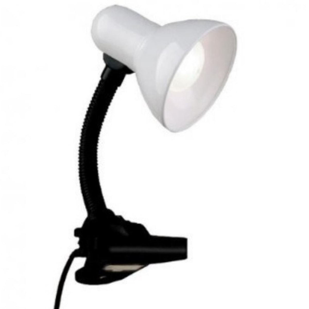 Abajur Luminária Mesa Garra Flexível Articulável Clamp Lamp