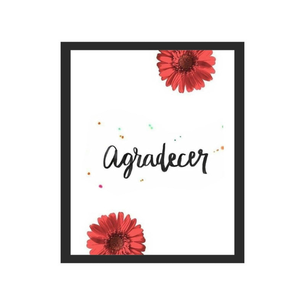 Quadro Decorativo Agradecer 30Cm