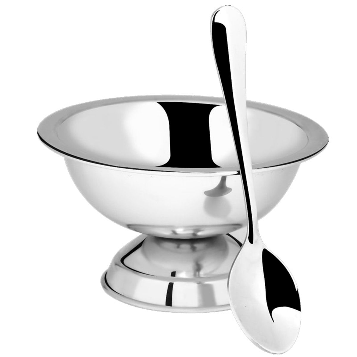 Conjunto Para Sobremesa 12 Peças Jogo De Taças Aço Inox